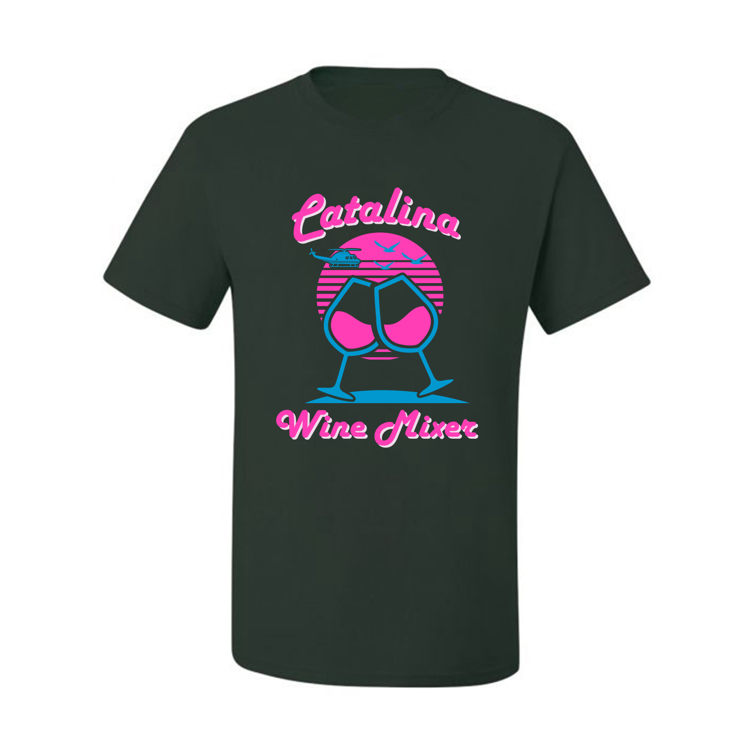 Catalina Wine Mixer Island Prestige Movie| Mens Pop Culture Graphic T-Shirt, Forest Green, X-Large - image 2 of 4