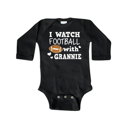 

Inktastic I Watch Football with My Grannie Gift Baby Boy Long Sleeve Bodysuit