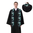 thumbnail image 4 of Logiee Underwater Dinosaur Shark Print Unisex Adult Graduation Stole Shawl 72" Long for Academic Commencements Shawl-Sharp Corner, 4 of 7