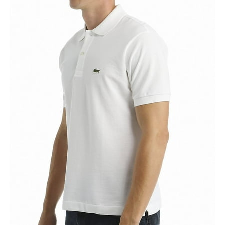 Lacoste Men's Classic Pique Cotton Short Sleeve Polo White Size Large