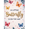 thumbnail image 4 of Floral Decoration Butterfly Baby Shower Banner Colorful Design for Pregnancy Announcement Gender Reveal Garden Party, 4 of 8