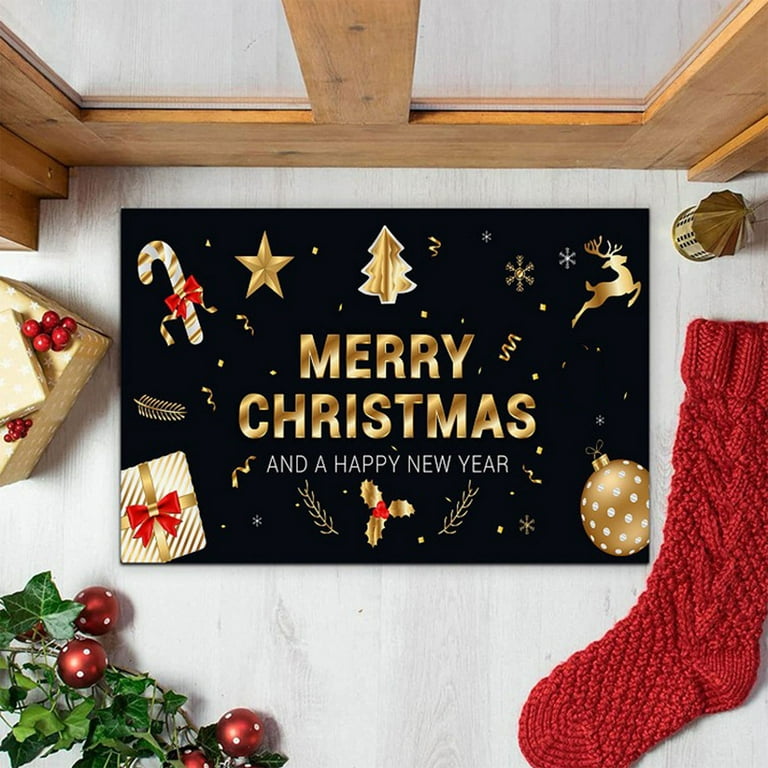 SDJMa Christmas Doormat - Winter Holiday Xmas Doormats for Outdoor