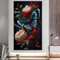 thumbnail image 1 of Cuadros Decorativos Diamond Painting 5D DIY Full Square Drill Flor Mariposa Kit (ZQA1104) Wdftyju embutido en tela, 1 of 9