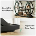 thumbnail image 6 of Finmind 39-Inch Industrial Console Table, 4-Tier Sofa Table with Metal Frame, Grey, 6 of 8