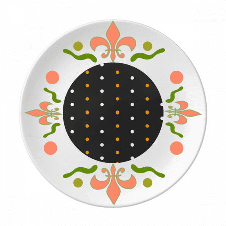 

Dot Happy Fear Halloween Art Deco Fashion Flower Ceramics Plate Tableware Dinner Dish