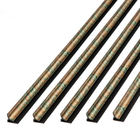 FASÄDE 47 in. Decorative Vinyl Inside Corner Trim in Copper Fantasy (5 Pack)