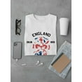 thumbnail image 3 of England Loyal Lion Forever Flag Colors Men White T-Shirt, Male x-Large, 3 of 4