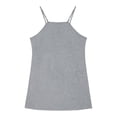 thumbnail image 3 of Girls Tennis Dress with Shorts Spaghetti Strap Sleeveless Golf Casual One Piece Short Romper with Pockets (11 Years, Gray), 3 of 8