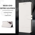 thumbnail image 4 of For Samsung Galaxy S22 Ultra 5G Cross Pattern Leather Case White, 4 of 5