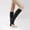 Black, variant on GOODLY Compression Stockings 1 Pair Open Toe Knee High Support Stockings for Men Women,L/XL