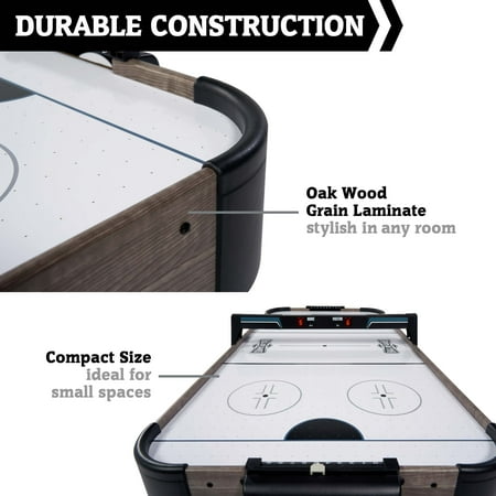 Hall of Games - 4' Charleston Air Powered Hockey Table With Pusher and Puck Set