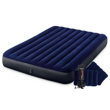 Intex Downy 8.75" Air Mattress with Air Pump, Queen