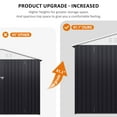 thumbnail image 7 of NETAJE 12x10 FT Outdoor Metal Storage Shed with Updated Frame Structure and Lockable Doors,Garden Shed for Backyard,Garden,Patio,Lawn, 7 of 7