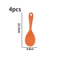 thumbnail image 2 of Cuchara de paleta de arroz de silicona, cuchara de arroz antiadherente resistente al calor, cuchara de arroz naranja, 2 of 5
