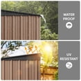 thumbnail image 4 of 6'x4' Outdoor Storage Shed, Asofer Brown Metel Sheds with Lockable Door for Garden, Tool Shed Garden Shed, 4 of 8