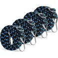 thumbnail image 1 of Tendeurs Élastiques Plats avec Crochets 2m, Sable Réglable Élastique avec Crochet Métallique, corde Élastique pour Bagages, Sangle de Réparation Élastique Grand, 1 of 5