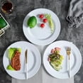 thumbnail image 4 of Melamine Dinner Plates Set - 10 3/4 Inch Dinner Dishes Set, 6pcs, White, Dishwasher Safe, 4 of 7