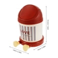 thumbnail image 2 of unbranded Basurero De Rojo Compacto Para Oficina Y Hogar Con Tapa Moderno, 2 of 8