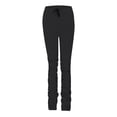 thumbnail image 4 of Babysbule Womens Tight Boot Cut Pants Women's Fashion Solid Reflective Strip Drawstring Pokets Casual Sports Pants Bottoms, 4 of 5