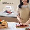 thumbnail image 3 of Defrosting Box, Convenient Drain Tray Meat Defroster Aluminum Alloy Tray With USB Cable For Housewarming Gift, 3 of 8