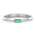 thumbnail image 1 of East-West Stackable Baguette Ring in 10K White Gold, 1 of 3