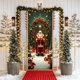 thumbnail image 5 of Uuiauoio Festive Christmas Door Cover with Design,Polyester Door Curtain for Holiday Home Decor, Seasonal Wall and Entryway Decoration for Parties and Family Gatherings,Festival Party Decoration, 5 of 6