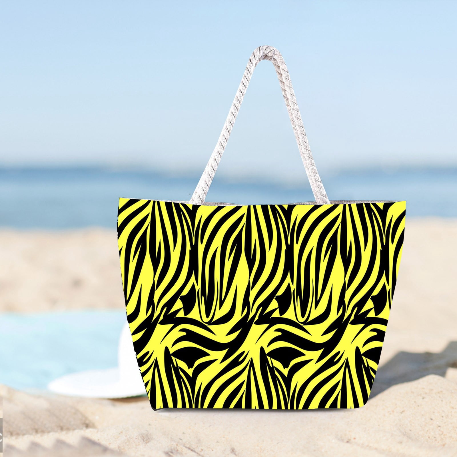 YOLAI Large Beach Tote Bag For Women Anti Sprinkling Tote Bags With