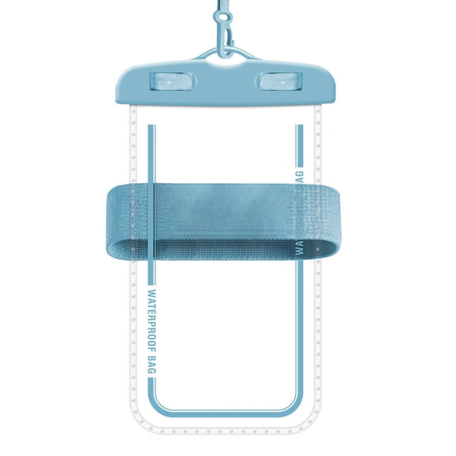 Funda impermeable para teléfono móvil con cordón para el cuello, soporte universal transparente para teléfono móvil, apto para playa, piscina y natación.