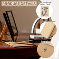 thumbnail image 3 of Uxcell 11x11 Collage Picture Frame Displays 4Pcs 3.5x3.5  Pictures, Natural Wood, 3 of 7