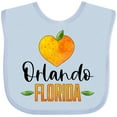thumbnail image 3 of Inktastic Orlando Florida Orange in Heart Boys or Girls Baby Bib, 3 of 4