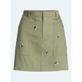 thumbnail image 5 of Free Assembly Women's and Women's Plus Embellished Cotton Carpenter Mini Skirt, Sizes 0-26W, 5 of 5