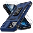 thumbnail image 1 of Funda de teléfono DEERLAMN para iPhone 15 de 6.1 pulgadas con funda de cámara deslizante, 1 of 7