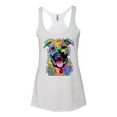 thumbnail image 2 of Wild Bobby, Don't Judge My Pitbull I Won't Judge Your Kids Funny | Womens Dog Lover Premium Tri-Blend Racerback Tank Top, Heather White, Small, 2 of 4