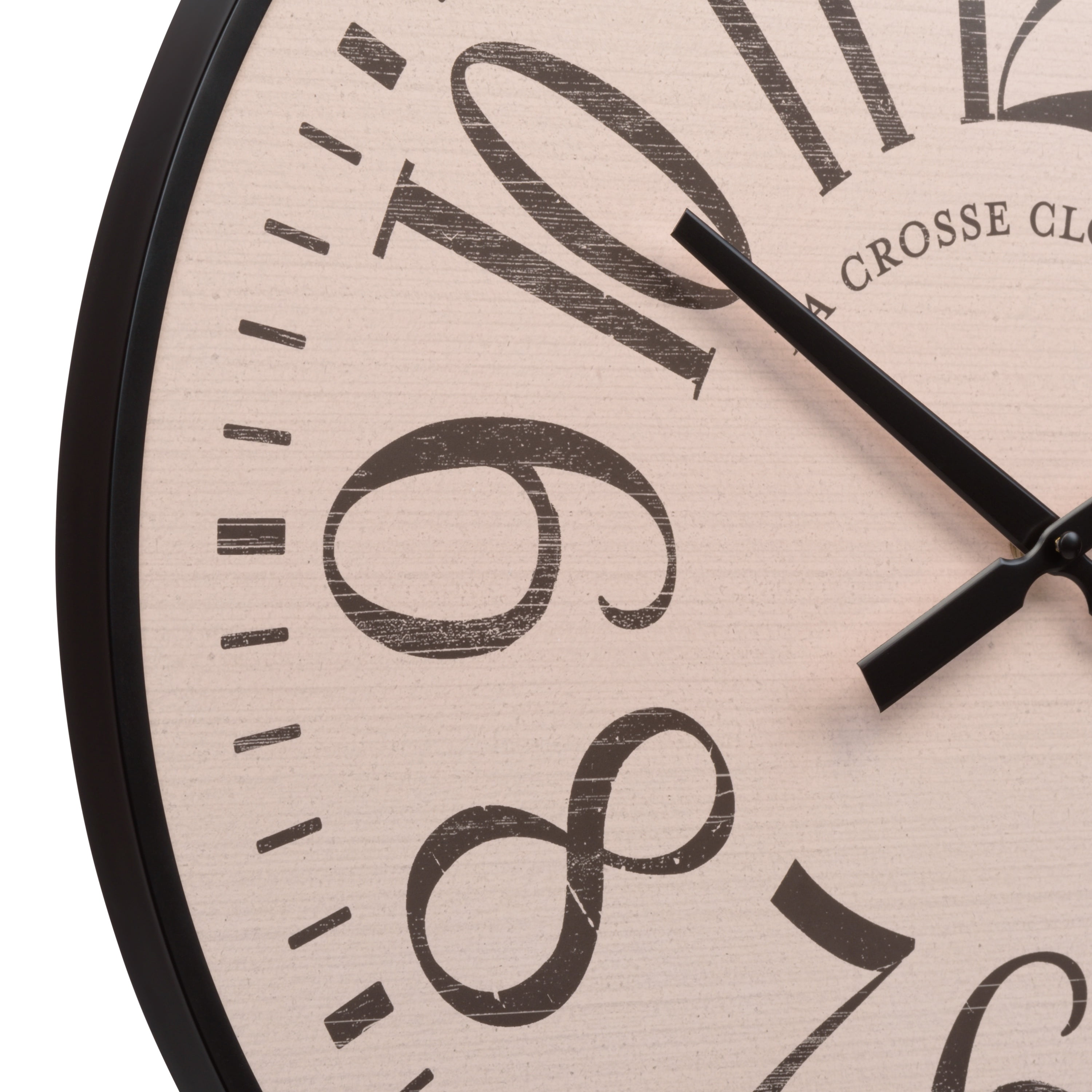 La Crosse Clock 21 inch Alice Analog Quartz Wall Clock, 404-3053