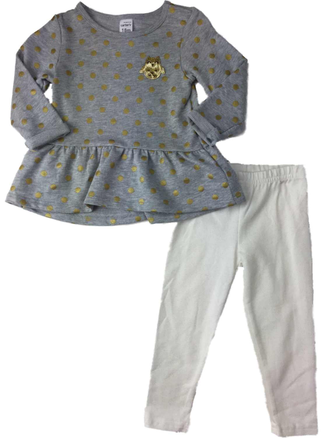 grey and gold outfit