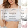 thumbnail image 2 of Ohufall Woman Fashion Bras Solid Color Round Neck Bra Without Steel Ring Fine Strap Wirefree Everyday Underwear, 2 of 6