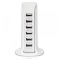 thumbnail image 2 of USB Charger,Multiport USB Charger 6-Port USB Desktop Charger Station Hub for Smartphone, iPhone,MP3,MP4,Cameras and More, 2 of 10