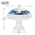 thumbnail image 4 of 4 Pcs Round White Knobs for Kitchen Cabinet Cupboard Dresser Bookcase Shark Drawer Pulls Handles Home Decor, 4 of 8