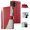 Red, variant on For iPhone 17 Pro 6.3" Splicing Multi Card Slots/Pocket Zipper Wallet Strong Magnetic Attachment/Closure, PU Leather Flip Wallet Case With Hanging Rope,Black,For iPhone 17 Pro