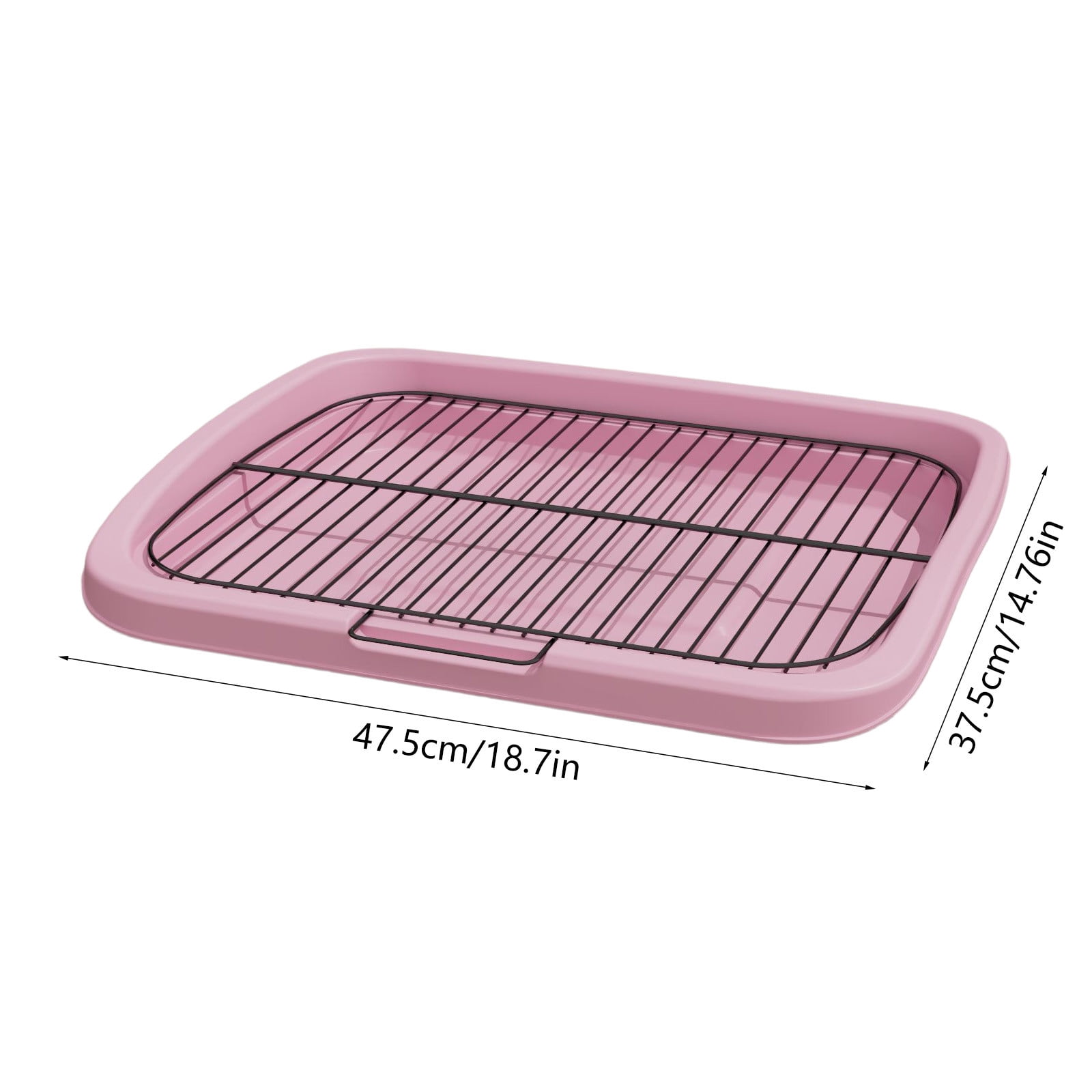 Dog Potty Tray Flat Bottom Pet Toilet Detachable Washable Urine Pad Easy Clean Non Slip Indoor Outdoor Puppy Training Pad Litter Box