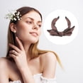 thumbnail image 7 of Unique Bargains 1 Pc Double Layered Bow Knot Headband Hairband for Women Pink 2.6 Inch Wide, 7 of 7