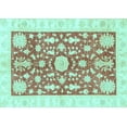 thumbnail image 1 of Ahgly Company Indoor Rectangle Oriental Light Blue Traditional Area Rugs, 7' x 9', 1 of 4