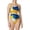 Saphire/Gold, variant on Speedo Women's Glimmer Crossback One-Piece Swimsuit (Speedo Blue, 28)