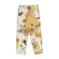 thumbnail image 4 of Fotbe Groovy Floral Women's Pajama Pants,Sleepwear Pants,Pj Bottoms Drawstring And Pockets-Medium, 4 of 9