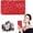 Red, variant on Makeup Bag for Purse,Makeup Bag Toiletry Cosmetic Bag with Zipper Travel Packing Bag Small Cosmetic Bag Accessory Organizer for Women and Men Features: - Makeup Bag Wash Bag Red, Cosmetic Bag, Back
