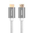 thumbnail image 4 of Insten - 6 Feet HDMI Male to Male Cable, 2.1 Version, 8K 60Hz, 48Gbps, Gold Connectors, Nylon Braided, White, 4 of 8