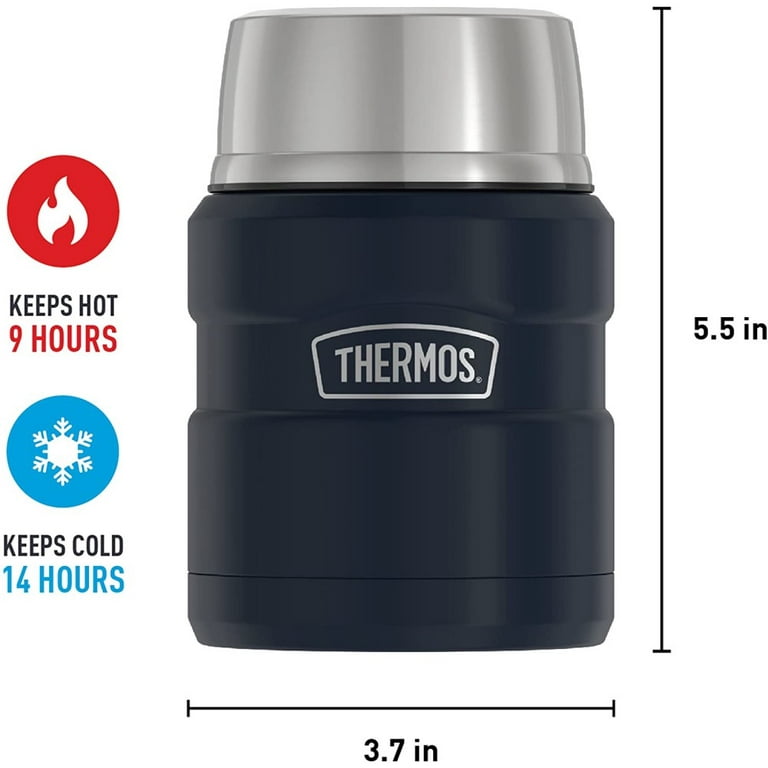 Thermos Stainless King 16-Ounce Food Jar, Midnight Blue - Parents' Favorite