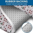 thumbnail image 4 of Gray Christmas Gnome and Tree Pattern Bathroom Rugs Sets 3 Piece,Toilet Cover Set,Absorbent Non Slip Bathroom Mats Sets with U-Shaped Contour Rug Toilet Rug Set, 4 of 5