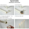 thumbnail image 7 of 11 inch LED Flameless Taper Candles Battery Operated LED Candlestick Flameless Long Candles for Home Dinner Table Party Weddings Birthday, 7 of 7