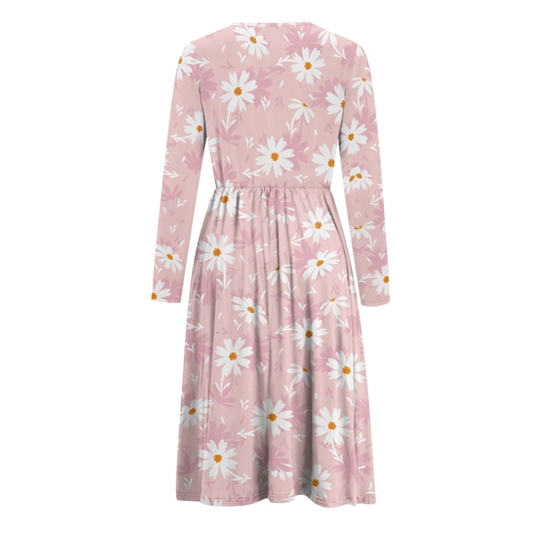 SCRAWLGOD White Daisy Breast Feeding Dresses for Women Long Sleeve Maternity Dress Crewneck Nursing Friendly Fancy Dress Size M Lightweight Pregnant Dress for Women Baby Shower - Walmart.com SCRAWLGOD White Daisy Breast Feeding Dresses for Women Long Sleeve Maternity Dress Crewneck Nursing Friendly Fancy Dress Size M Lightweight Pregnant Dress for Women Baby Shower - Walmart.com